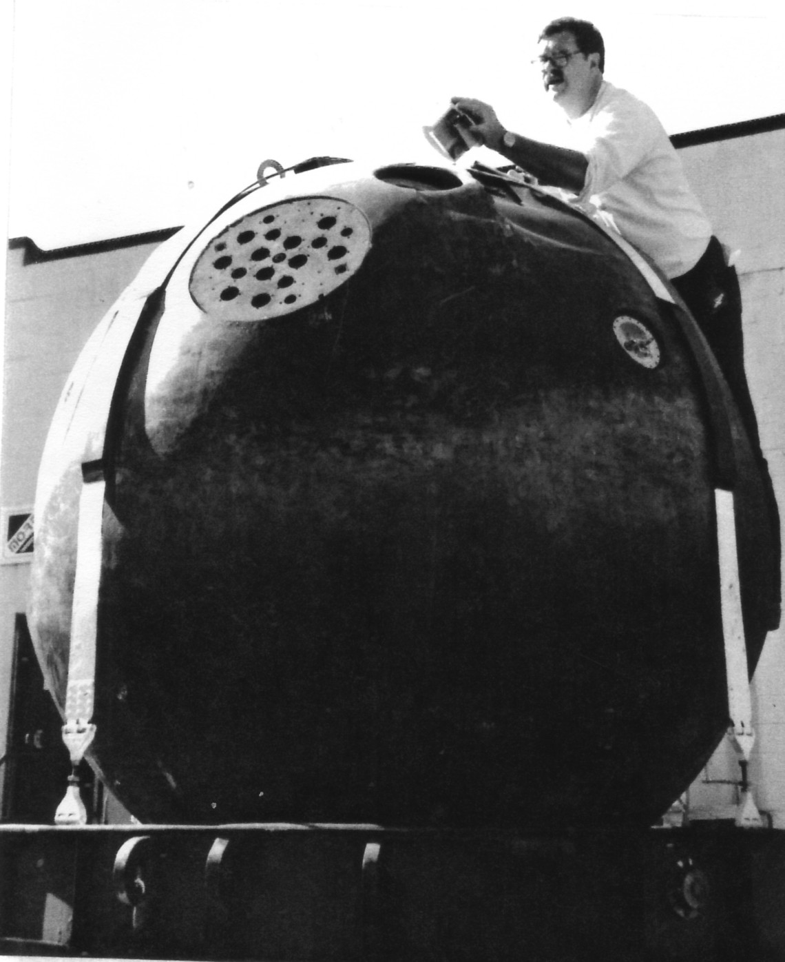 Jim next to Vostok